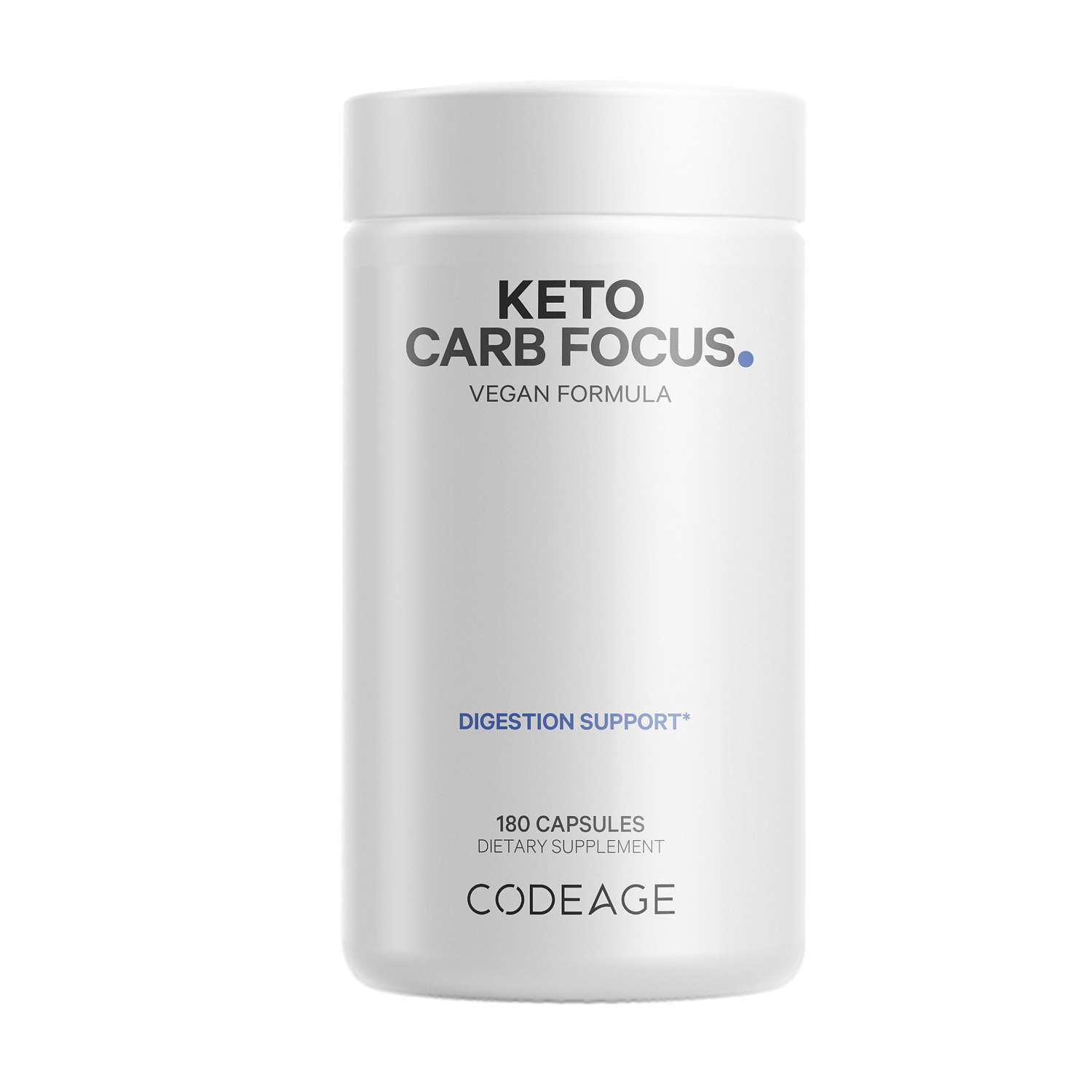 Keto Carb Focus Vegan Carb Blocker White Kidney - Green Tea - Cinnamon - 180 Caupsules (90 Servings)